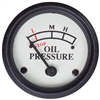 Engine mounted Oil Pressure Gauge (0-25 PSI) -  White Face