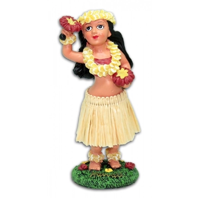 Miniature Dashboard Hula Doll w/ Uli Uli