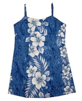 KY's Girls Waikiki Blue Hawaiian Dresses