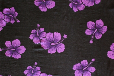 Purple Hibiscus Sarong