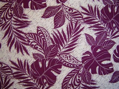 Eggplant Rayon London Fabric