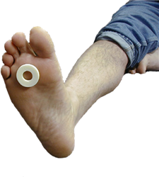 callus pads, oval shaped foot pads