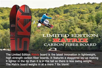 Sky Ski Matrix C3 Super Lightweight 7lb Carbon Fiber Board