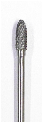 Left Hand Cut Carbide Burr Shape R