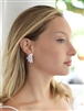 Shimmering Cubic Zirconia Marquis Cluster Bridal Earrings for Weddings or Special Occasion<br>3598E