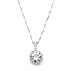 Bridal, Prom or Bridesmaids Bling CZ Necklace Pendant<br>4083N