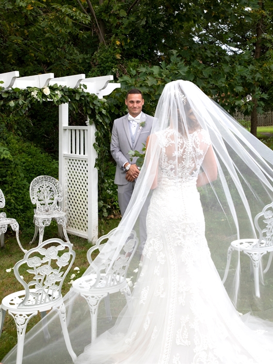 Royal Cathedral Length Single Layer Cut Edge  Veil