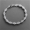 Cubic Zirconia Wedding Bridal & Prom Tennis Bracelet 7" Plus 3/8" Extender<br>4590B-S