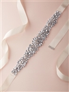 Silver Bridal Belt with Austrian Crystals