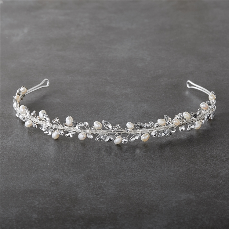 Handmade Bridal Headband Pearl Tiara