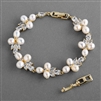 Freshwater Pearl Gold Wedding Bracelet
