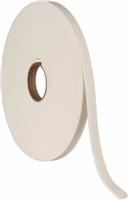 White Polyethylene  Closed Cell Foam Strip Roll with PSA - 1/8" x 1/4" x 13" Long