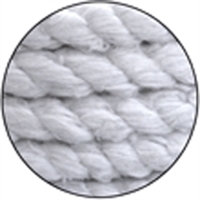 Ceramic 3-Ply Twisted Rope - 3/8" Diameter x 10 Ft Length
