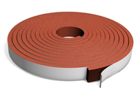 Red Silicone Sponge Strip with PSA - 1/16" x 2" x 30 Ft.