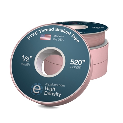 PTFE Thread Seal Tape - High Density - 3/4" Wide x 520" Long - Case (144 Rolls)