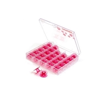 Janome 200277062 Pink Bobbins in Display Case