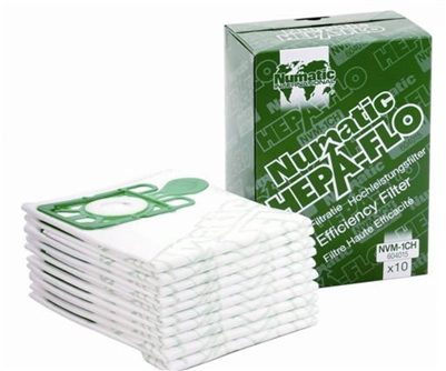 Numatic NVM-1CH Hepa-Flo Bags 10pk