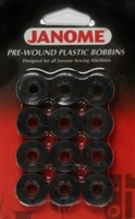 Janome PWBOBBIN-B Pre-Wound Plastic Bobbins