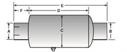 Nelson Global Products muffler, part number 49021N
.