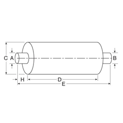 Nelson Global Products muffler, part number 86544M.