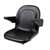 Concentric Deluxe Ultra-High Back Seat with Arm Rests & Slides, Black 12002-BK