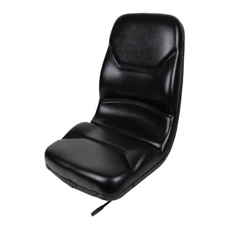 Concentric Contoured High-Back Seat with Slides, Black 45000-BK