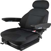 Concentric Heavy Duty Air Suspension Seat, Black 47201-BK