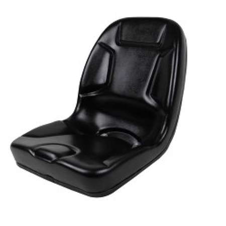 Concentric Compact Tractor Seat featuring Kubota Drop-In Fit, Black 53000-BK