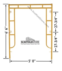 5'W x 6' 6"T Mason Frame (1-5/8" Ã˜)