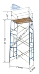 20' Non-Rolling Scaffold Tower