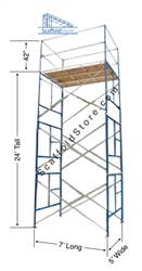 20' Non-Rolling Scaffold Tower