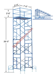 26' Non-Rolling Scaffold Tower