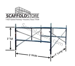 5'W x 3'T x 7'L  Mason Frame Scaffold Set