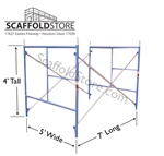 5'W x 4'T x 7'L  Mason Frame Scaffold Set