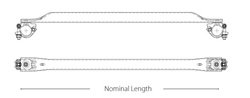 5' x 2.0M Swivel Clamp Brace