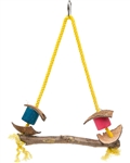 PET AG PINK PARROT EXOTIC WOOD SWING (12/CS)