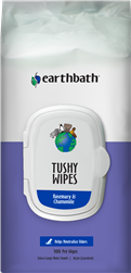 ** OUT OF STOCK **EARTHBATH SOFTPACK TUSHY WIPES ROSEMARY & CHAMOMILE ODOR-EATING ENZYMES & BAKING SODA 72 CT RE-SEALABLE UPC  602644022259
