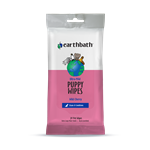 EARTHBATH TRAVEL SOFTPACK GROOMING WIPE FOR PUPPY WITH AWAPUHI CHERRY ESSENCE 30 CT RE-SEALABLE POUCH UPC 602644022280