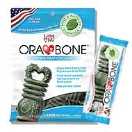 LOVING PETS PRODUCTS 14 OZ. BAG 23 PC SMALL ORABONE DENTAL DOG TREAT  UPC 842982051546