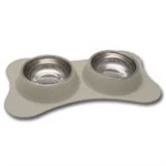 LOVING PETS PRODUCTS BONE SHAPED FLEX DINER SMALL - BISCUIT  UPC 842982075603