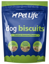 SUNSHINE MILLS 4/15.5 OZ. PET LIFE MED. ASSORTED DOG BISCUITS  UPC 041746919188