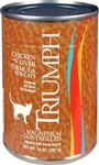 TRIUMPH PET INDUSTRIES CHICKEN/LIVER CAT FOOD 12/13.2 OZ. CANS  UPC 073657001256