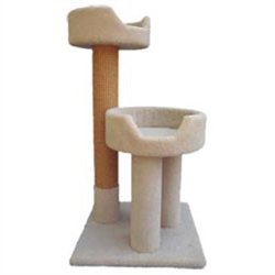 WADE'S CAT TREES MODEL B2  22" X 22" HEIGHT 42" - WEIGHT 45lbs UPC 856825001063 SHIP METHOD - PALLET *