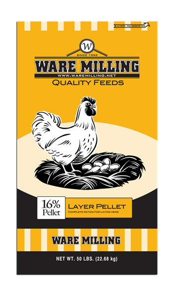 WARE MILLING 16% LAYER PELLET