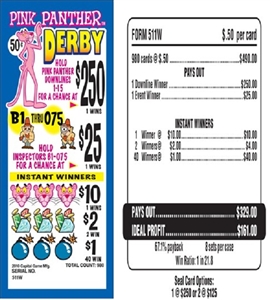 511W Pink Panther Derby $0.50 Bingo Event Ticket