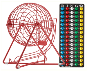 Bingo Cage Set - Lucky Red