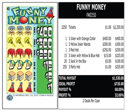 FM2250 Funny Money $1.00 Ticket