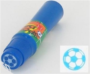 Soccer Ball Imprint Blue Bingo Dauber