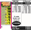 $500 TOP ($1 Bottom) - Form # YN87 Weekend Bender (3-Window)
