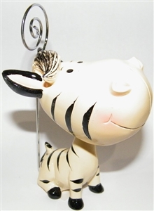 Bobblehead Zebra Bingo Admission Ticket Holder